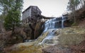 Dunn's Falls Park waterfall and building