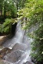 Waterfall near a historic mill Royalty Free Stock Photo