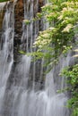 Waterfall near a historic mill Royalty Free Stock Photo