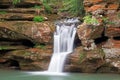 Waterfall in the Hocking Hills Royalty Free Stock Photo