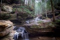 Waterfall, Hocking Hills State Park Royalty Free Stock Photo