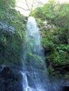 Waterfall in Hooleipalaoa Gulch Royalty Free Stock Photo