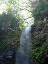 Waterfall in Hooleipalaoa Gulch Royalty Free Stock Photo