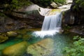 Waterfall in huangshan mountain