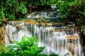 Waterfall Huay Mae Kamin Thailand Royalty Free Stock Photo
