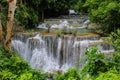 Waterfall huay mae khamin in Kanchanaburi province