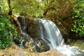 Waterfall of Hueznar in the Sierra Norte of Seville Natural Park, Spain