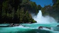 Waterfall in Huilo Huilo