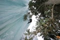Waterfall Ice Climber Royalty Free Stock Photo