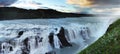 Waterfall in Iceland. Gullfoss. Royalty Free Stock Photo