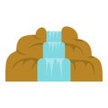 Waterfall icon isolated