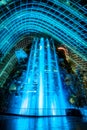 Waterfall inside Flower Dome, Gardens by the Bay Royalty Free Stock Photo