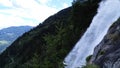 Waterfall italian mountains.