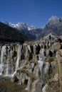 Waterfall at Jade Dragon Snow Mountain Royalty Free Stock Photo