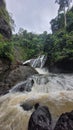 Waterfall in jawabarat tasikmalaya Royalty Free Stock Photo
