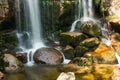 Waterfall on Jedlova creek in Jizera mountains