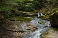 Waterfall on Jedlova creek in Jizera mountains