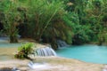 Waterfall in the jungle, kuangsi Royalty Free Stock Photo