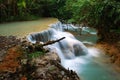 Waterfall in the jungle, kuangsi Royalty Free Stock Photo