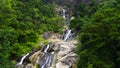 Beautiful waterfall in green forest. Rawana Falls.