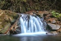 Waterfall Kamyanka in the Carpathian mountains Royalty Free Stock Photo