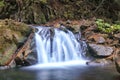 Waterfall Kamyanka in the Carpathian mountains Royalty Free Stock Photo