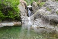 Waterfall. Karlovo, Bulgaria. Forest River. Waterfall river Royalty Free Stock Photo