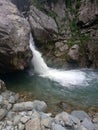 Waterfall kashmir forest Royalty Free Stock Photo