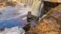 Waterfall in Keila, Estonia. at spring time Royalty Free Stock Photo
