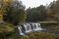 Waterfall Keila - Joa top view. Attraction in Estonia. Colorful autumn. Royalty Free Stock Photo