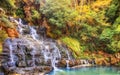 Waterfall in the Khasi Hills, Shillong, Meghalaya, India Royalty Free Stock Photo