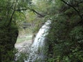 Waterfall at Kinugawa Ryuokyo valley. Royalty Free Stock Photo