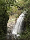 Waterfall at Kinugawa Ryuokyo valley.