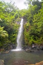 Waterfall on Kosrae - an island in Federated States of Micronesia. Royalty Free Stock Photo