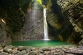 Waterfall Kozjak Royalty Free Stock Photo