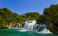 Waterfall KRKA in Croatia Royalty Free Stock Photo