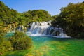 Waterfall KRKA in Croatia Royalty Free Stock Photo