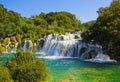 Waterfall KRKA in Croatia Royalty Free Stock Photo