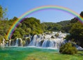 Waterfall KRKA in Croatia Royalty Free Stock Photo