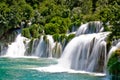 Waterfall in Krka national park in Croatia Royalty Free Stock Photo