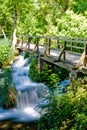 Waterfall in Krka national park in Croatia Royalty Free Stock Photo