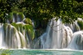 Waterfall in Krka national park in Croatia Royalty Free Stock Photo