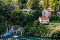 Waterfall in  Krka National Park, Croatia Royalty Free Stock Photo