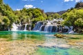 Waterfall In Krka National Park -Dalmatia, Croatia Royalty Free Stock Photo