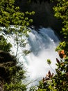 Waterfall of La Leona, in Huilo Huilo Biological Reserve, Los RÃÂ­os Region, southern Chile