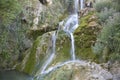 Waterfall and Lake, Orbaneja del Castillo, Burgos Royalty Free Stock Photo