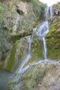 Waterfall and Lake, Orbaneja del Castillo, Burgos Royalty Free Stock Photo