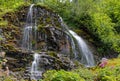 Waterfall landscape in Belledonne mountain range Royalty Free Stock Photo