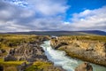 Waterfall landscape in Iceland2 Royalty Free Stock Photo