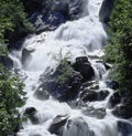 Waterfall Landscape Switzerland Valais Val de Bagne Hydropower